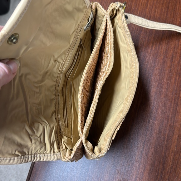 Vintage beige clutch with strap - Picture 8 of 12